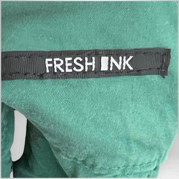 FRESH INK Medium Green Hi-Life‎ Pencil Skirt Summer Casual - Picture 5 of 11